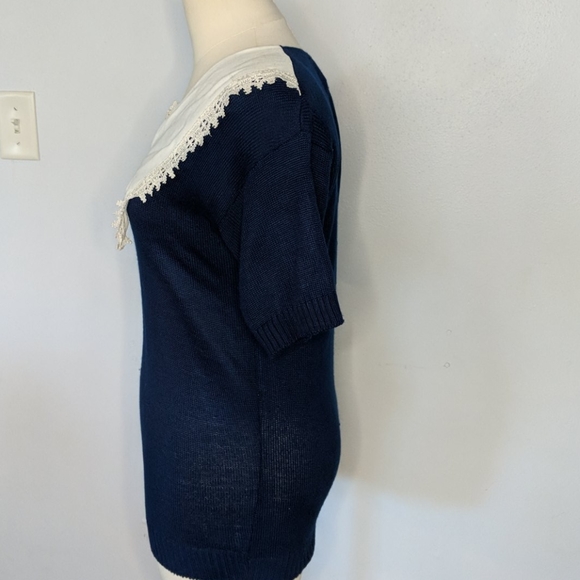 VINTAGE naughty librarian sweater by Bright Light - Picture 4 of 7